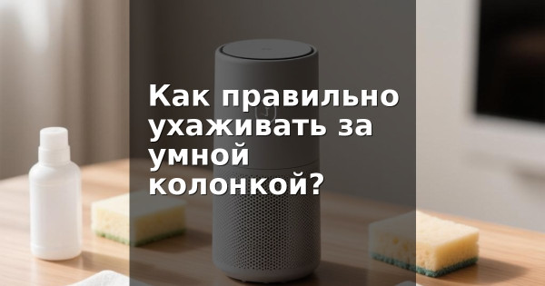Как правильно ухаживать за умной колонкой?